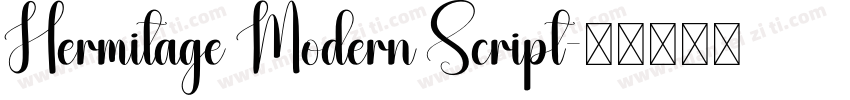 Hermitage Modern Script字体转换